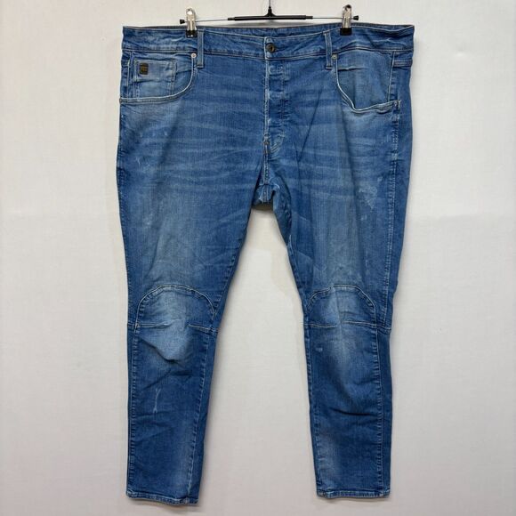 G-Star Raw Men Biwes 3D Slim Jeans Size 44x34 Blue Denim C042 -21 - Picture 1 of 16